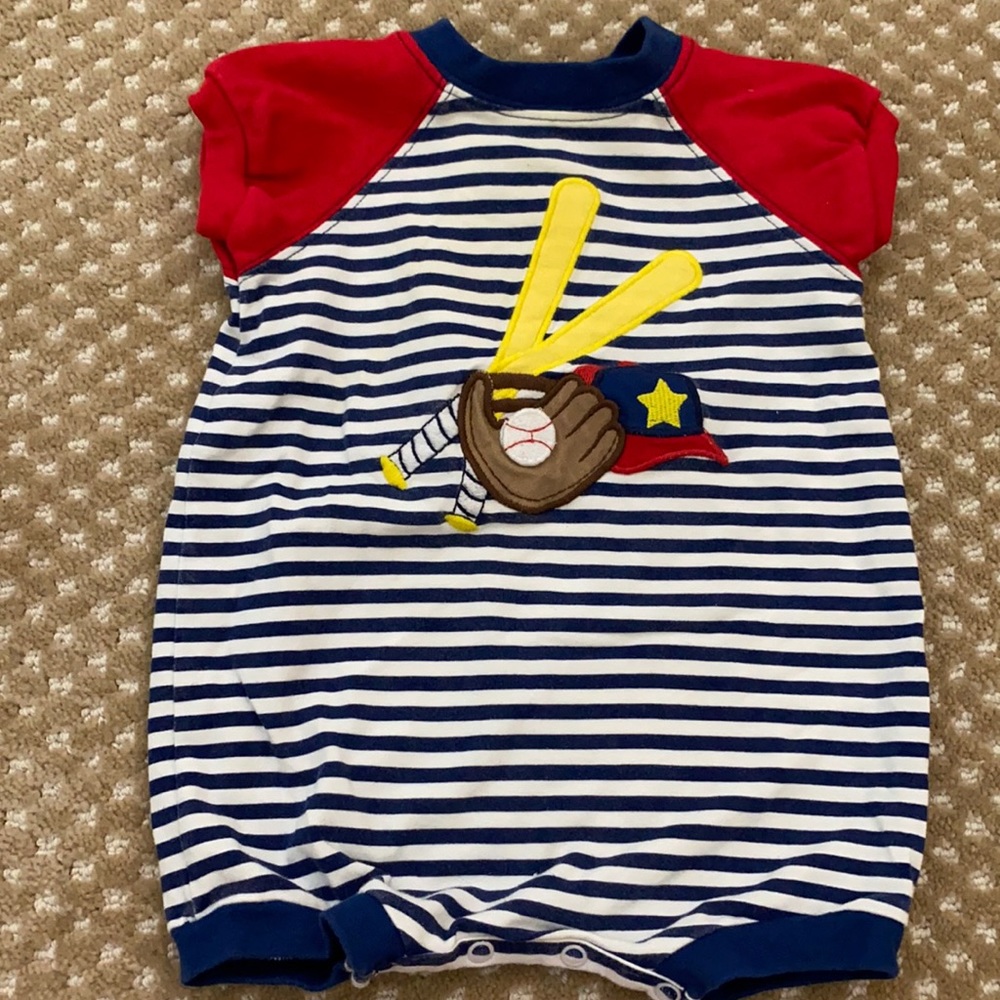 Wallie and Willie Cotton Boys Onsie 6-9M